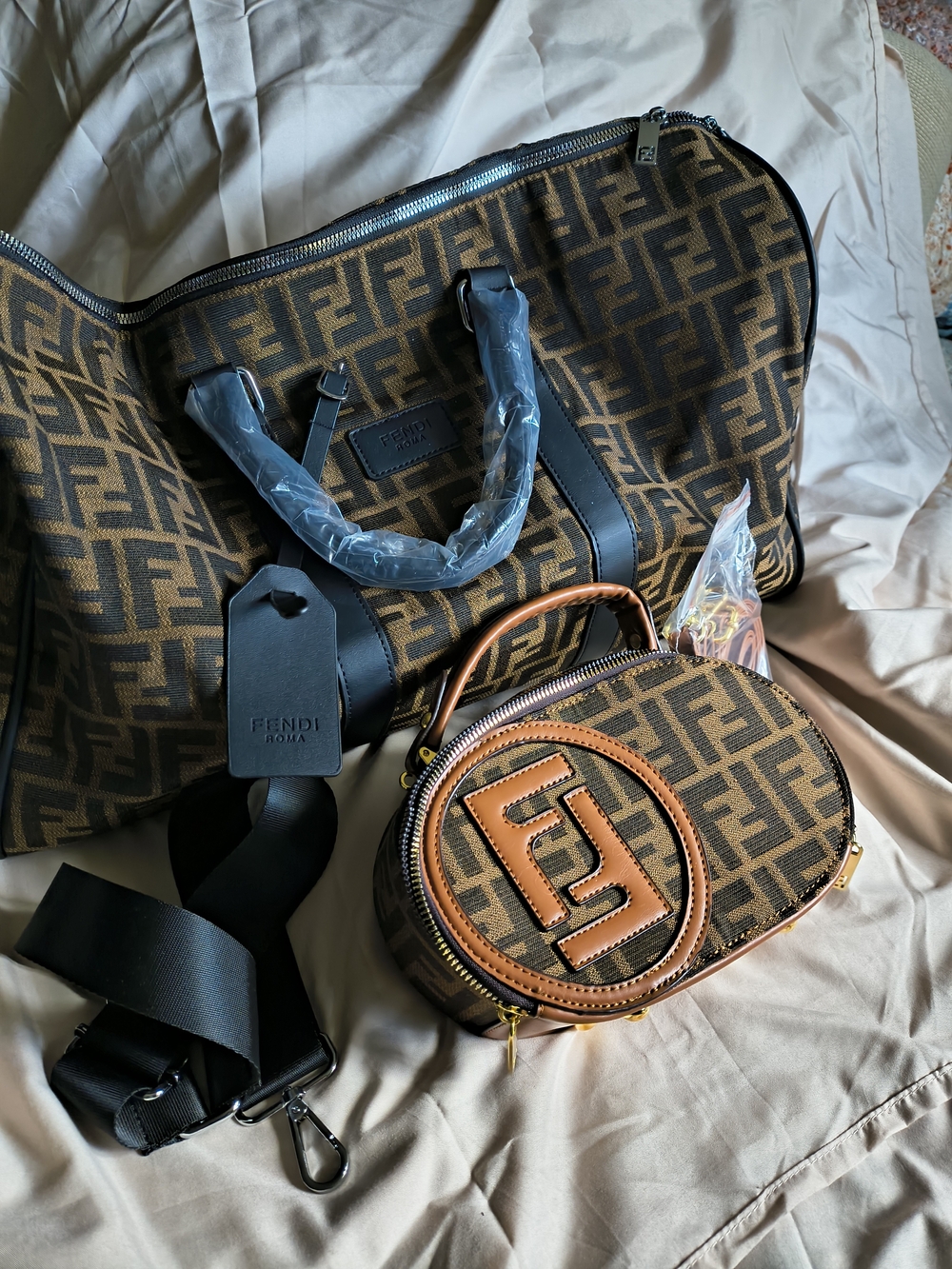 Monogram Weekender with Oval Vanity Crossbody